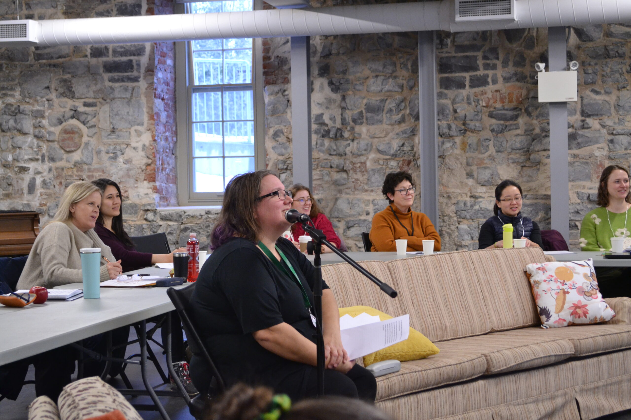 The ASL interpreter and participants at the Enhancing Workplace Accessibility through Disability Disclosure, Accommodation, and Inclusive Practices Workshop. February 2025